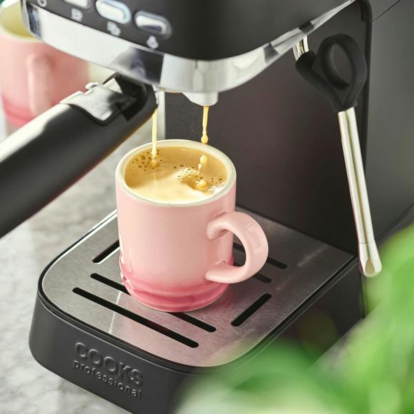 Cooks Professional 20 Bar Espresso Machine | Satin Black