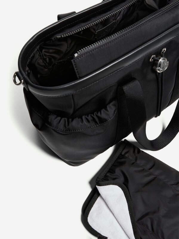 Moncler Enfant Baby Tote Changing Bag in Black (38cm)