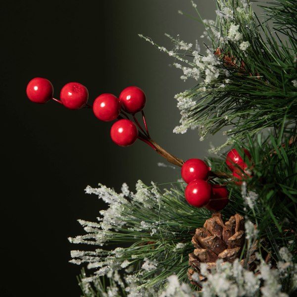 Samuel Alexander Ipswich mini tree frosted berries- pinecones indoor