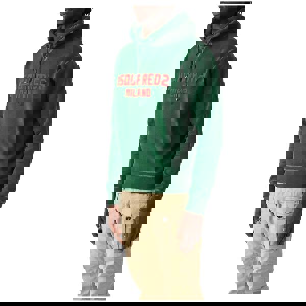 Dsquared2 Cool Fit Hoodie Green Red Print S