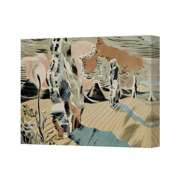 Benjamin Tate Design Abstract Landscape Canvas Wall Art Print For Modern Home Decor