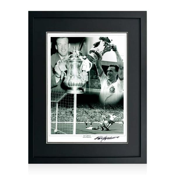Nat Lofthouse Signed Bolton Wanderers Image 5 Deluxe Mount Frame