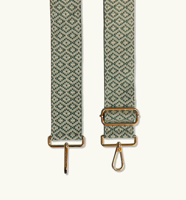 Apatchy Pistachio Cross-Stitch Strap