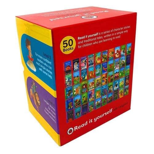 Read It Yourself With Ladybird Collection 50 Books Box Set Pack Level 1 To 4