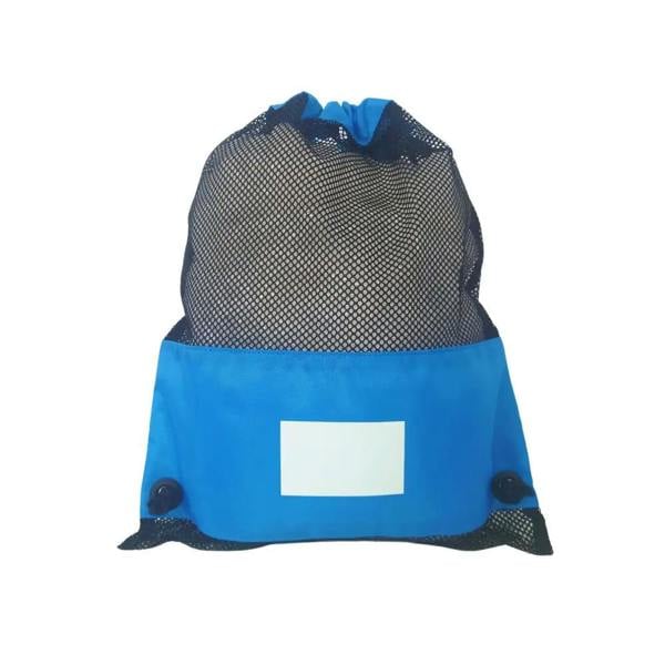 Simply Swim Poolside blue mesh drawstring swim bag