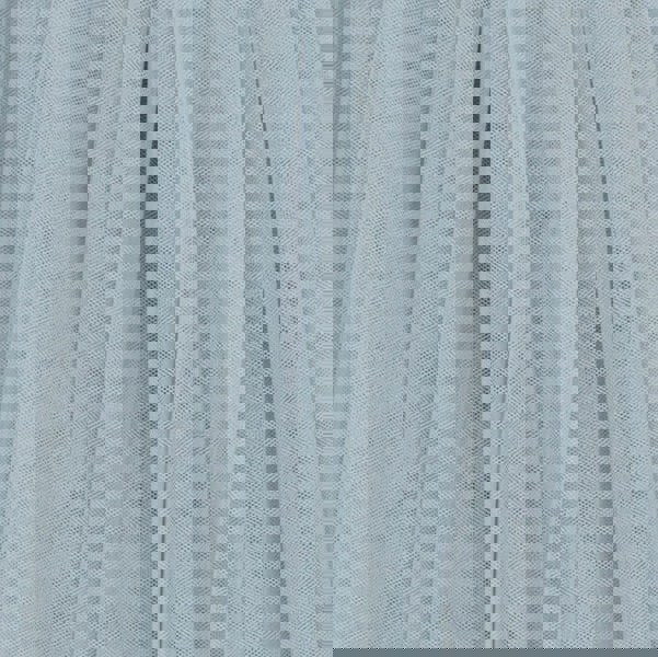Close-up of light blue tulle fabric