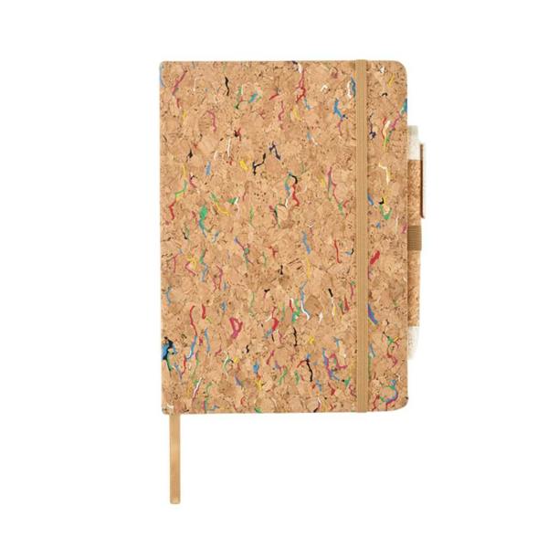 MidOcean Cornota Cork Notebook & Pen - Beige - 