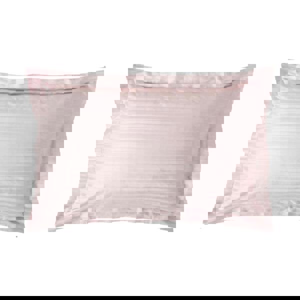 HOMESCAPES Silky 330 TC Egyptian Cotton Satin Stripe Oxford Pillowcase, Standard Size