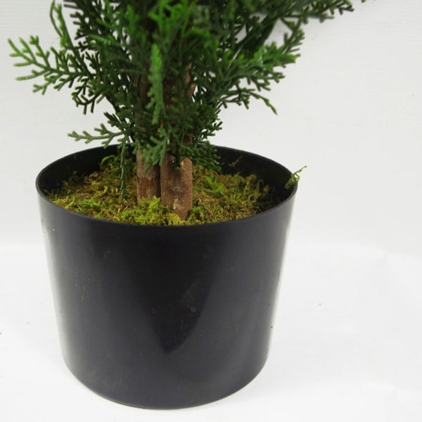 Leaf 90cm Pair of Artificial Cypress Topiary Trees