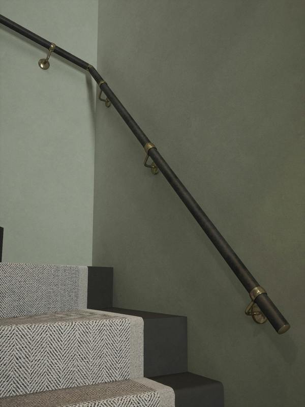 Handrails Direct Enville Charcoal Double Winder Handrail