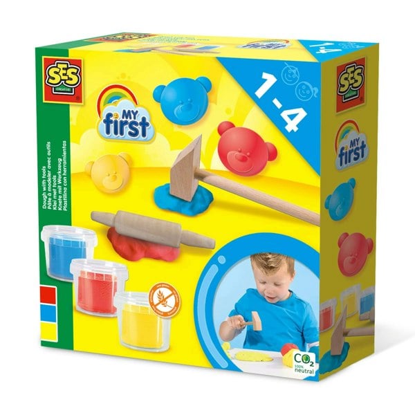 SES Creative My first - Dough with tools 3x90gr