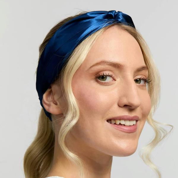 Silver Cloud Beauty Silver Cloud Satin+ Headband Santorini Navy