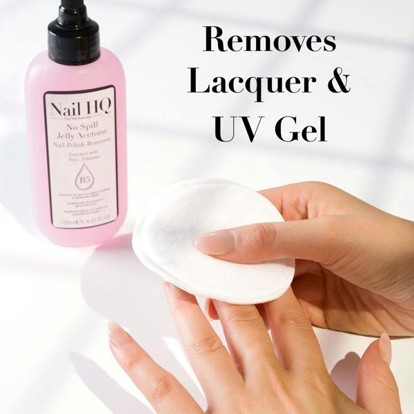 Nail HQ No Spill Jelly Acetone Nail Polish Remover – 125ml