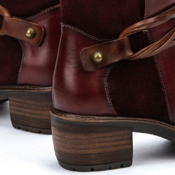 Pikolinos San Sebastian - Women's Arcilla Red Leather Ankle Boots