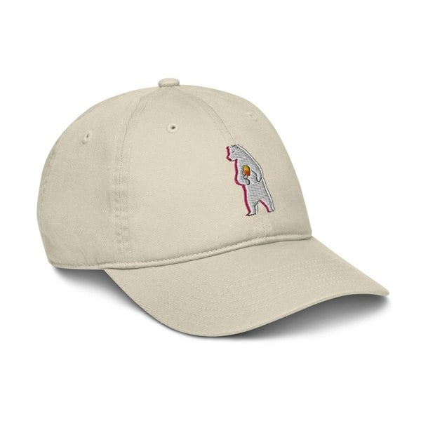 ANCHOR & CREW Polar Bear Day Out In The Wild Organic Cotton Embroidered Baseball Cap