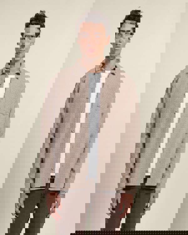 Larsson & Co Stone Textured Overshirt