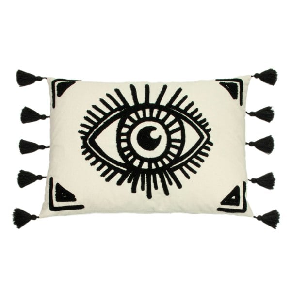 Furn Ashram Eye Cushion Cover - White/Black