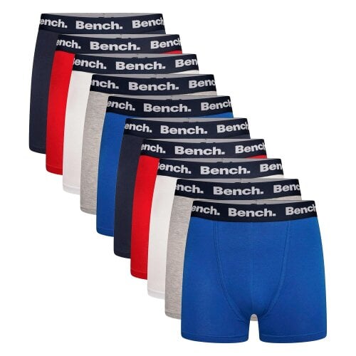 Bench 10 Pack Mens Cotton Stretch Boxer Shorts Underwear Multipack Acura