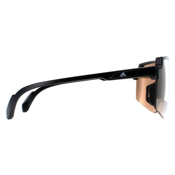 Adidas Sunglasses SP0018 01G Shiny Black Contrast Mirror Gold