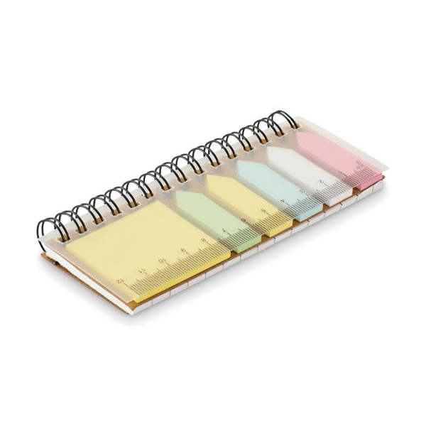 MidOcean Memoring Polypropylene Memo Pad - Beige - 
