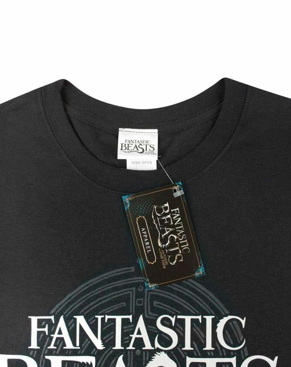 Fantastic Beasts And Where To Find Them Mens Black Logo Short Sleeved T-Shirt