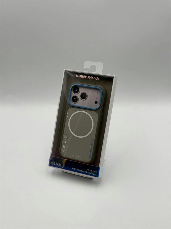 Nimmy Friends Nimmy Cool & Cute 2.0 Case with MagSafe for iPhone 17 Pro 6.3" Grey Blue - N-YJKM-CX2.0-IP17-PRO-05