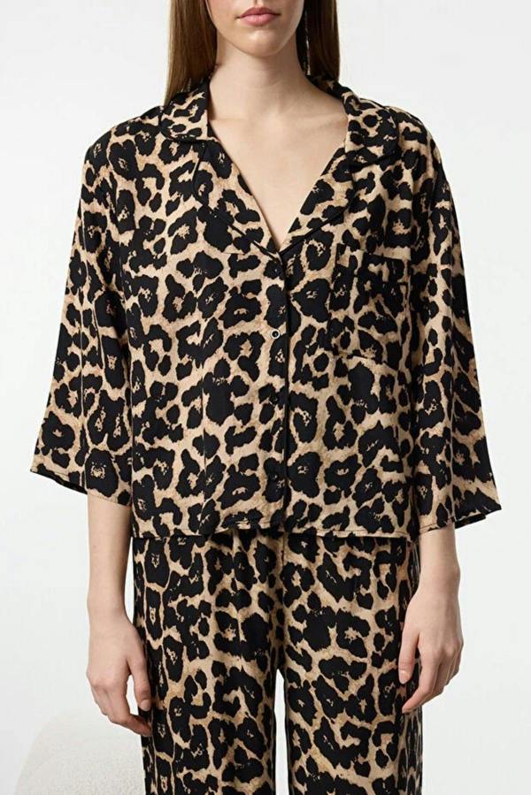 WOVCOR 2-Piece Viscose Woven Pajama Set