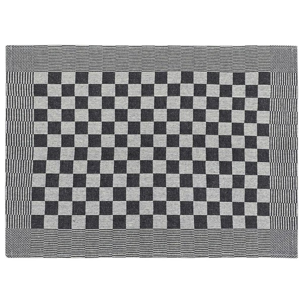 Berkfield 20 Piece Towel Set Black and White Cotton
