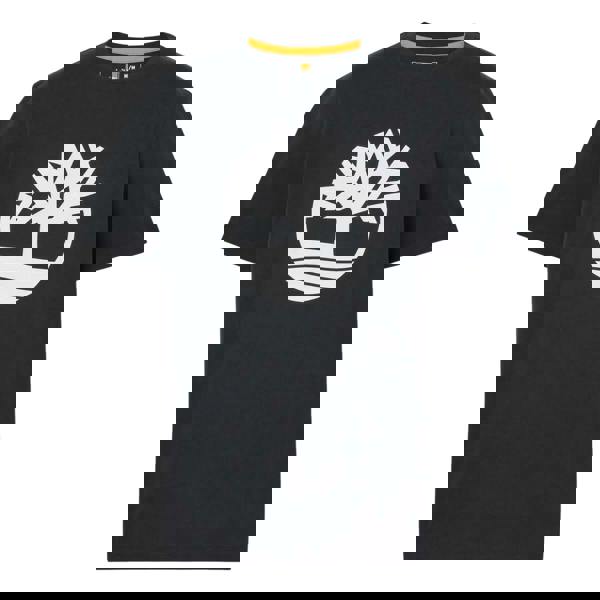 Timberland Mens Northwood Tree Logo Short-Sleeved T-Shirt - Black - 