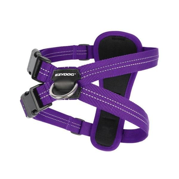 EzyDog Essential Chest Plate Dog Harness in Purple