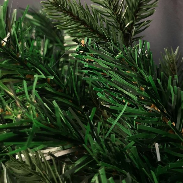 Samuel Alexander 1.8m Plain Green Christmas Garland with 164 Tips and 50 Warm White LED Lights