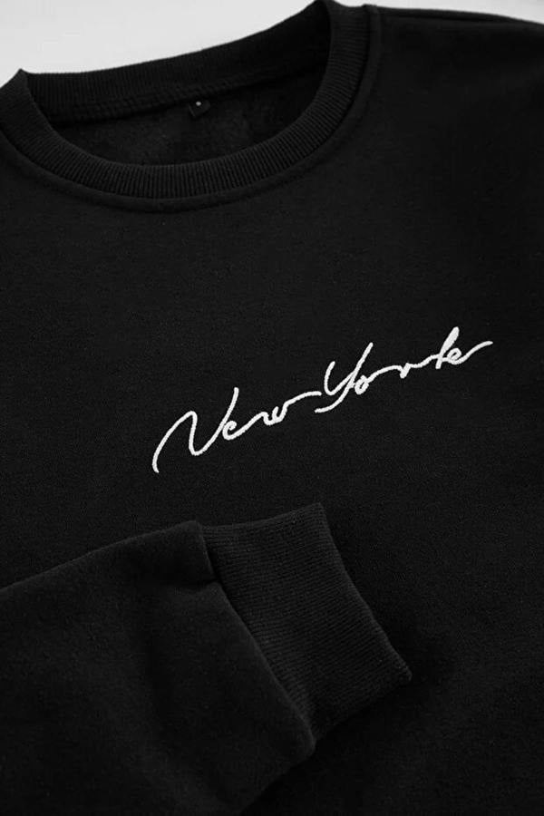 WOVCOR 100% Cotton Regular Embroidered Polar Fleece Men's Sweatshirt