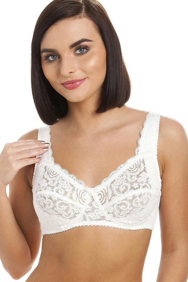 White Non Wired Lace Soft Cup Bra
