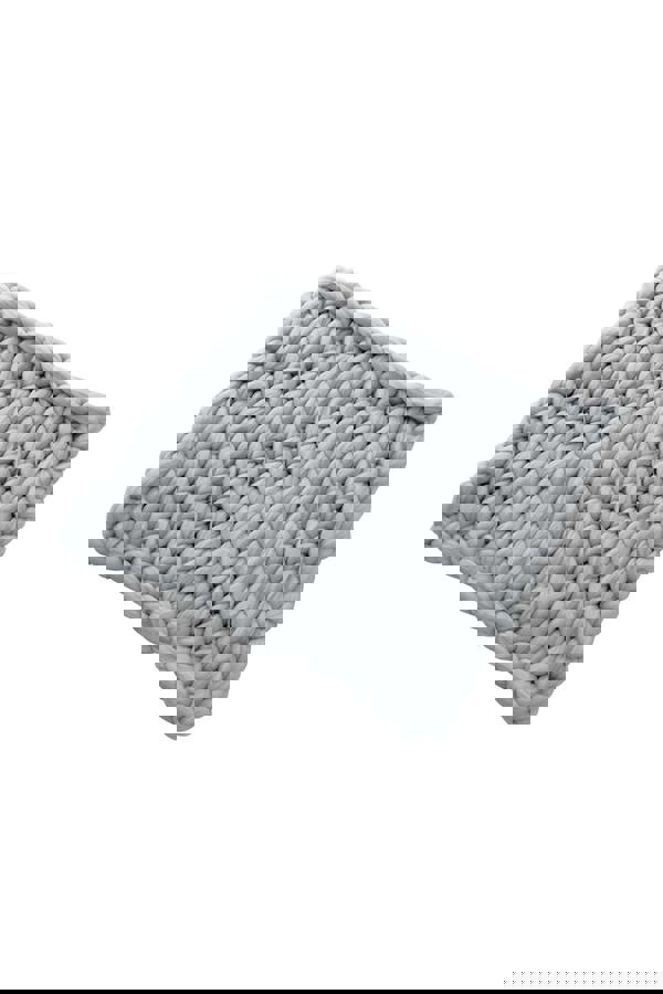 Living and Home 100cm L x 80cm W Office Chunky Knitted Nap Blanket Home Decor Sofa Throw Blanket