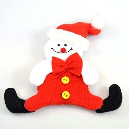 3 Handmade Multicolour Novelty Christmas Tree Hanging Decorations for Festive Home Display image 4