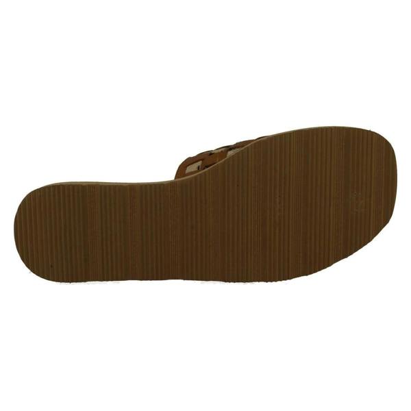 Leather Collection Ladies Leather Collection Leopard Print Sliders F00341