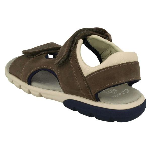 Clarks Boys Clarks Casual Strapped Sandals Rocco Wave