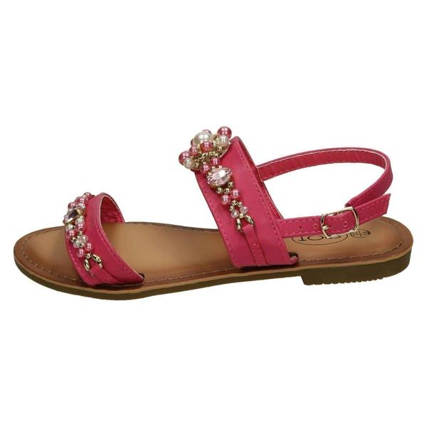 Spot On Girls Spot On Pearl Jewel Trim Sandals