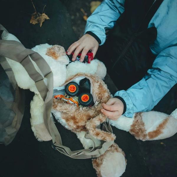 Puppy Backpack - close-up detail