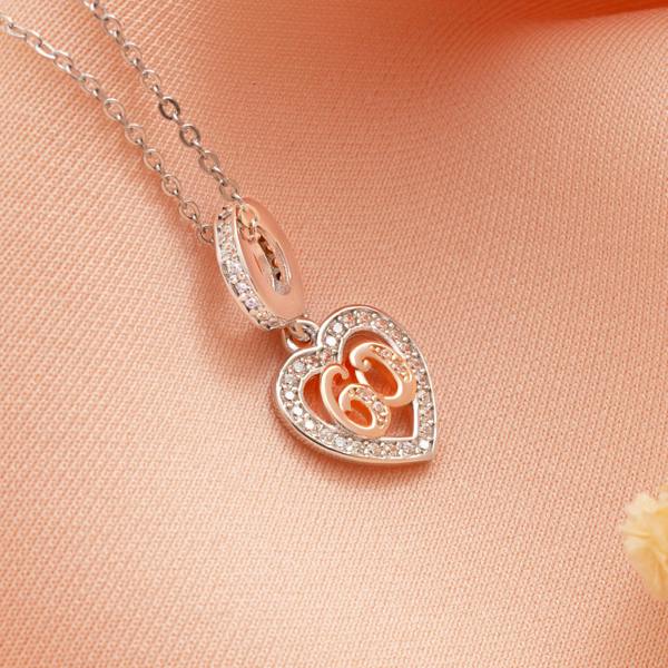 Parus Home Sterling Silver 60th Birthday Heart Keepsake Necklace