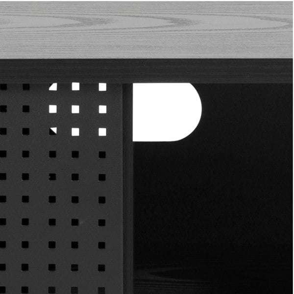 Furniture To Go Angus TV Unit with 1 Sliding Door in Black