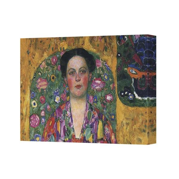 Benjamin Tate Design Gilded Floral Portrait Canvas Wall Art Print Premium 3602