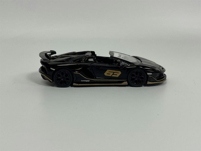 Mini GT Lamborghini Aventador SVJ 63 Roadster Nero Aldebaran RHD 1:64 Mini GT MGT00803R