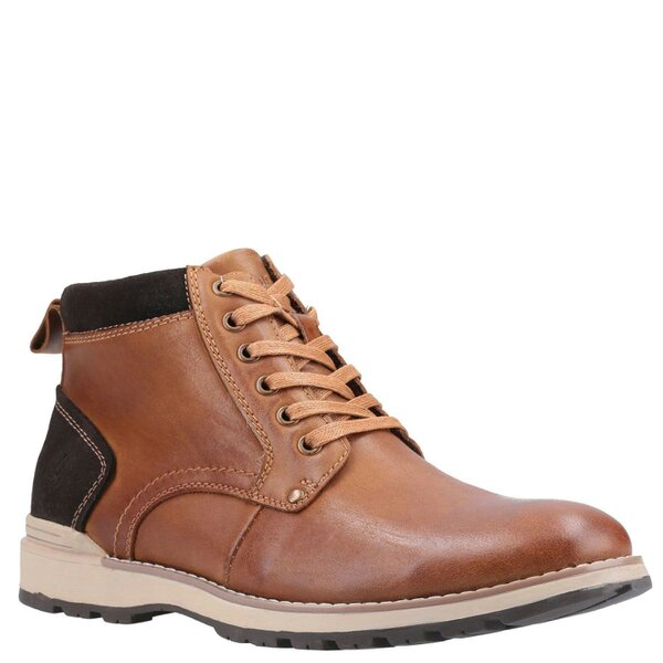 Hush Puppies Dean Lace Up Ankle Boots - Tan