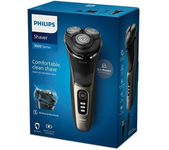 Philips S3242/12 & NT3650/16 Shaver & Nose Trimmer Bundle