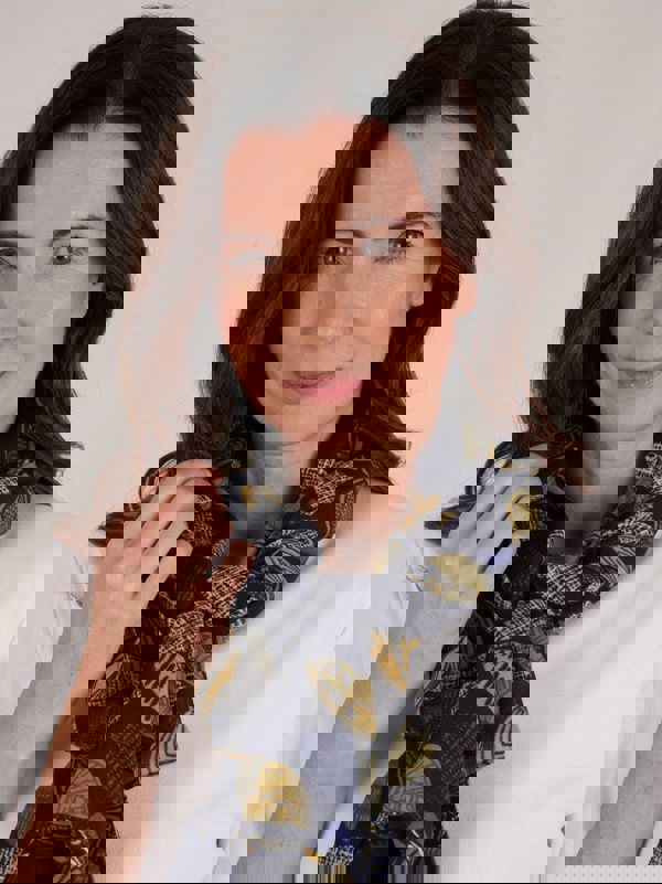 PennyPlain All Over Print Scarf - Navy