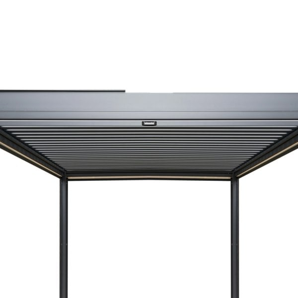 Monstershop Aluminium Pergola With Anthracite Blinds - 3m x 3m