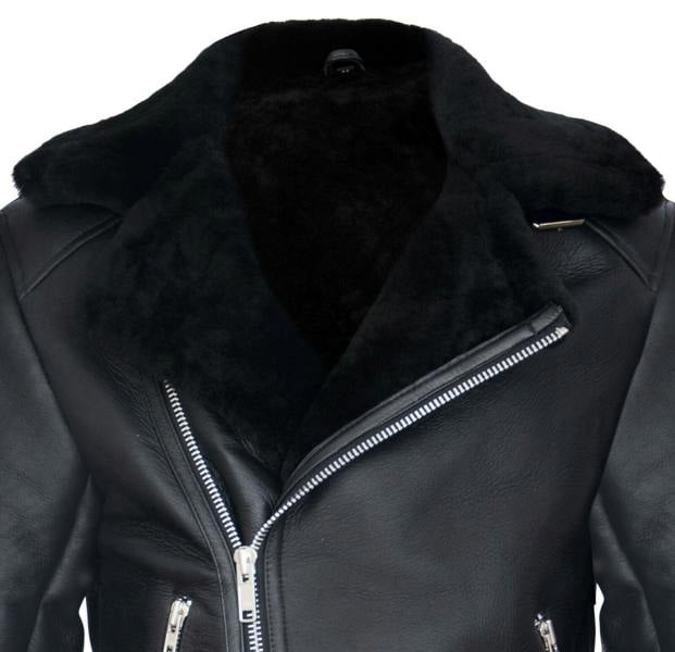 Infinity Leather Mens Sheepskin Leather Biker Jacket-Edmonton