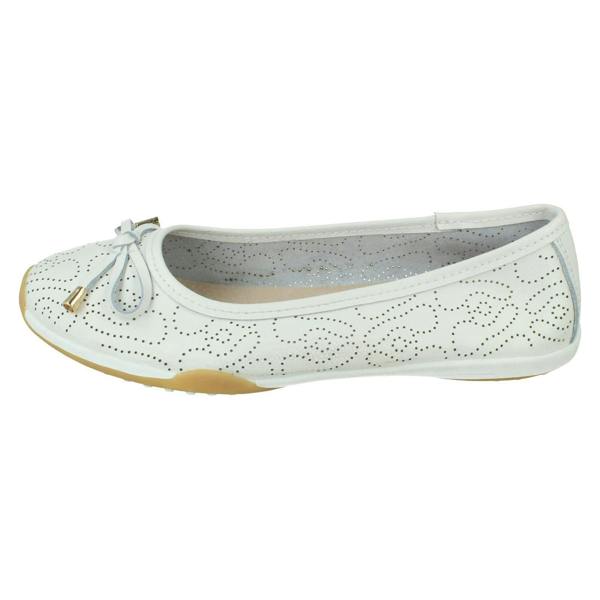 Down to Earth Ladies Down To Earth Wavey Punch Details Casual Shoes F80572