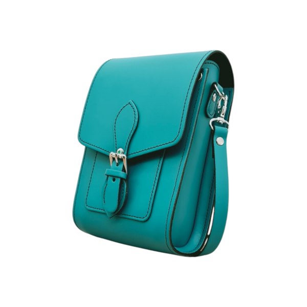 Zatchels Handmade Leather Festival Phone Bag - Teal